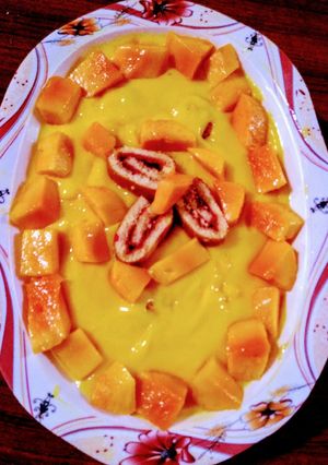 A picture of Mango Custard.