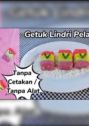 Foto resep Getuk Lindri pelangi tanpa cetakan