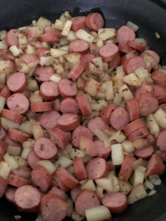 A picture of Skillet Sausage and Potatoes.