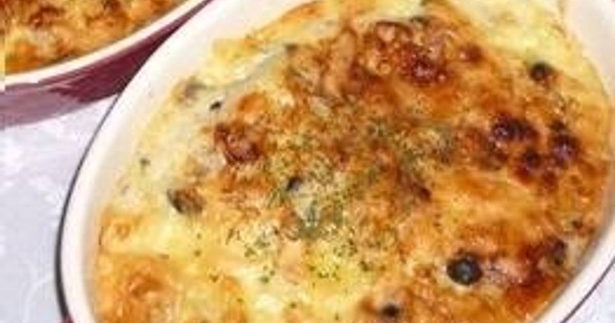 Easy and Authentic Seafood Doria with Mushrooms Recipe by cookpad.japan