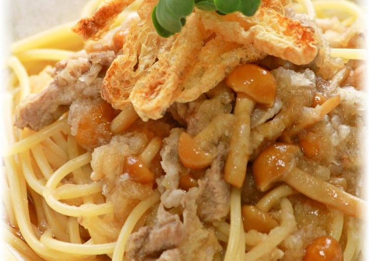 Recipe of Perfect Pork and Grated Daikon Radish Pasta