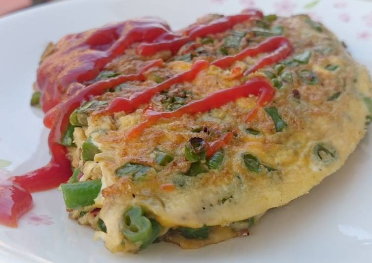 Recipe of Tasty Long Bean Omelette