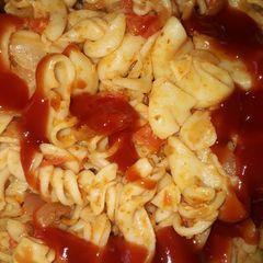 A picture of Yummy creamy pasta.