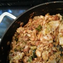 A picture of Stacy's Fried Cabbage.