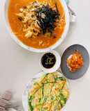 Kalguksu mì ngao hàn quốc và bánh xèo hành,tôm