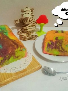 Foto resep 150. Abstrak cake (Rainbow cake)