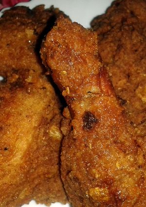 A picture of Crunchy fried chicken.