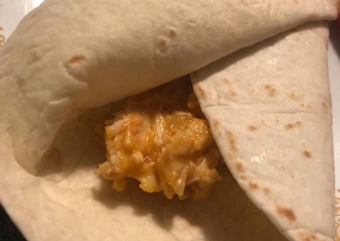 Easiest Way to Make Super Quick Homemade Cheesy Chicken Burritos