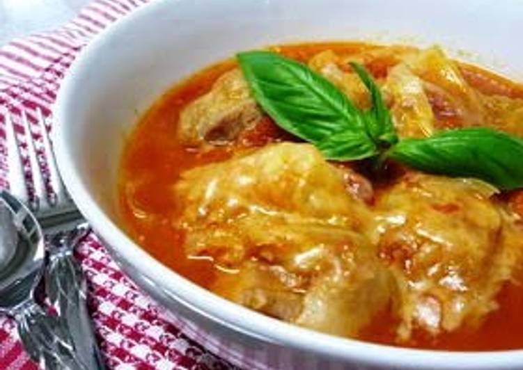 How to Prepare Speedy Chicken and Cabbage Simmered in Tomato Sauce