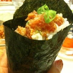 Marc's Spicy Tuna (Sushi Hand Rolls) A picture of Marc's Spicy Tuna (Sushi Hand Rolls).