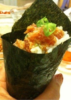A picture of Marc's Spicy Tuna (Sushi Hand Rolls).