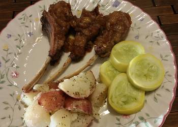 Easy Prepare Recipe Rack of lamb with pear balsamic coulis Home Style