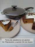 Torta de zanahoria sin gluten en Thermomix y sartén 24 cm Essen