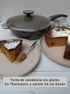 Una foto de Torta de zanahoria sin gluten en Thermomix y sartén 24 cm Essen