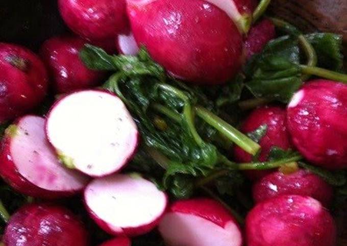 Vegan Roasted Radish Salad