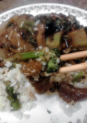 A picture of Beef & Broccoli Stir Fry with variations.