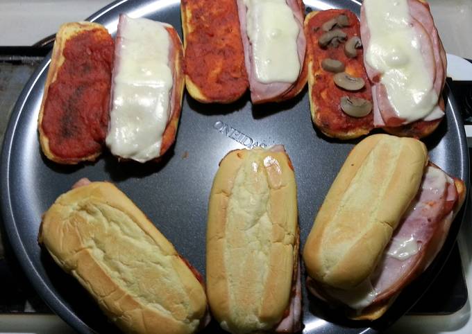 quick and easy pizza sub sandwiches'