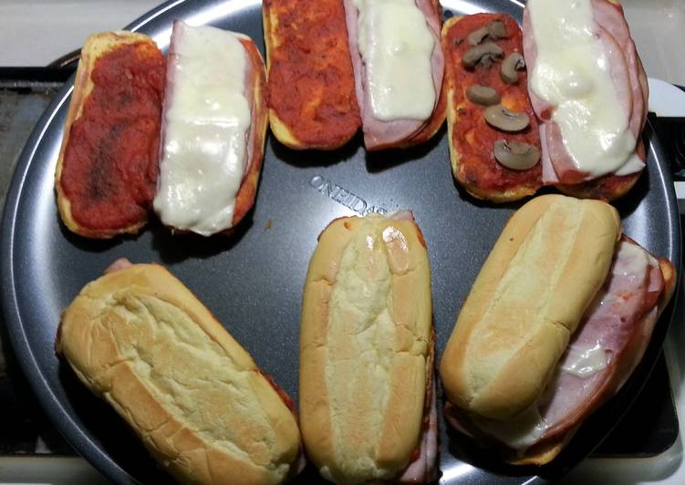 Easiest Way to Prepare Super Quick Homemade quick and easy pizza sub sandwiches&#39;