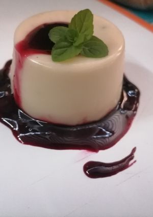Una foto de Panna cotta