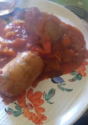 Una foto de Chorizo a la pomarola