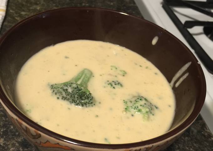 How to Make Super Quick Homemade Cheesy Yummy  Broccoli Cheddar Soup