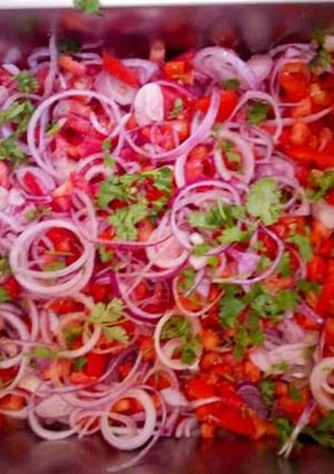 A picture of Delicious Kachumbari.