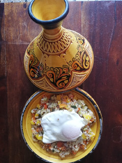 Una foto de Bowl de quinoas, verduritas y huevo