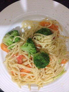 Una foto de Pasta primavera