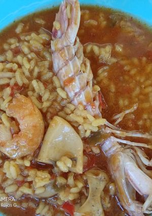 Una foto de Arroz meloso de galeras