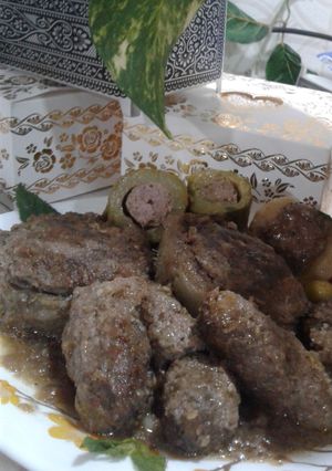 صورة لوصفة كفتة بالخضرة 🌼🍛