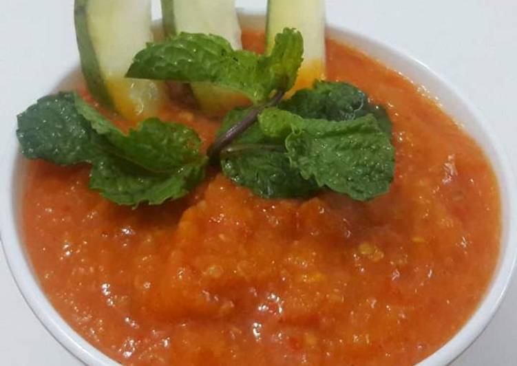 Step-by-Step Guide to Prepare Super Quick Homemade 🌶Hot&amp;Spicy Garlic Mango Chutney 🌶