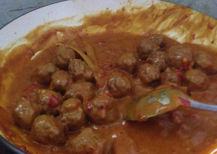 Resep Bola Bola Rendang Kambing Hot Spesial in_Cooking, Lezat
