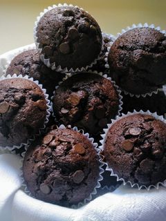 Una foto de Magdalenas de chocolate
