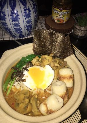 Foto resep 40. Mie ramen kuah kari