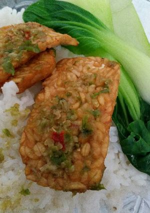 Foto resep Tempe penyet pedas