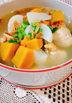 Foto resep Soup ayam labu kuning🏵🏵