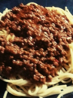 Una foto de Fideos con salsa bolognesa