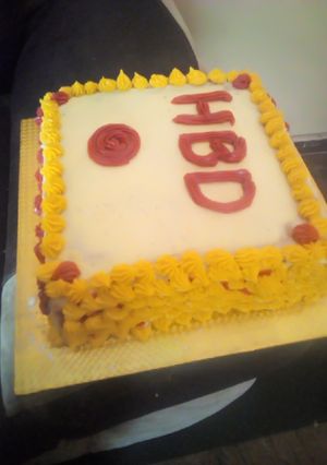 A picture of Birthday Cake.