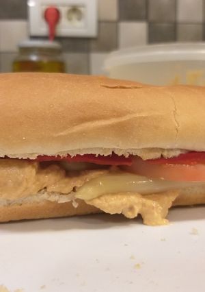 Una foto de Bocata jugoso(se me olvidó comprar pan🤦‍♂️)