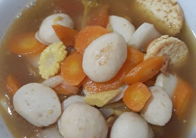 Resep Tumis baso sapo tahu Cepat