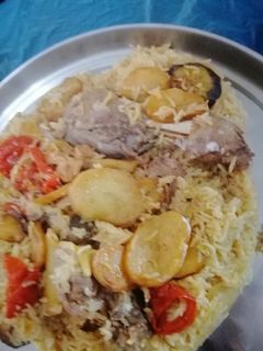 صورة لوصفة مقلوبة لحمة