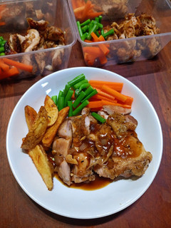 Foto resep Chicken steak with Brown Sauce