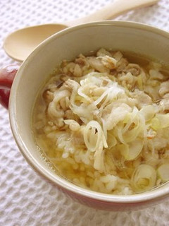 A picture of 10 Minute Recipe! Rice in Ginger Broth.