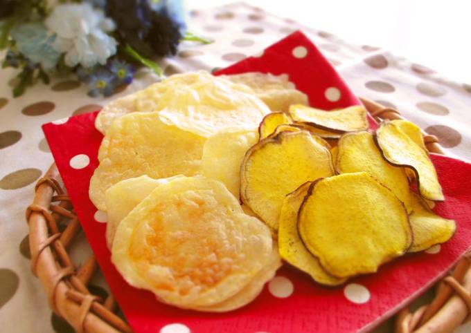 Easiest Way to Make Perfect Non-Fried Potato Chips Easy in the Microwave