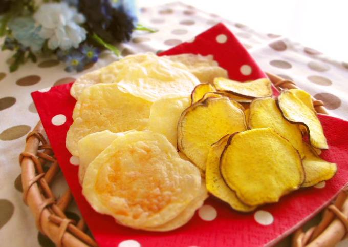 Non-Fried Potato Chips Easy in the Microwave