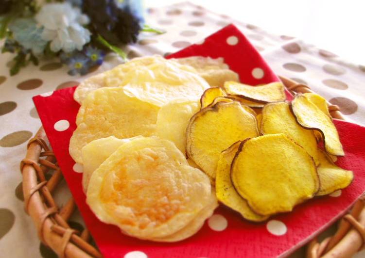 Non-Fried Potato Chips Easy in the Microwave