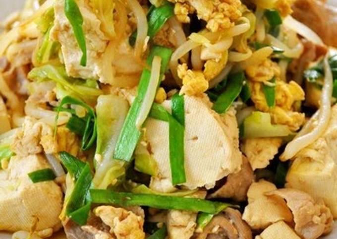 Tofu Champuruu Stir Fry that I Ate in Okinawa! Recipe