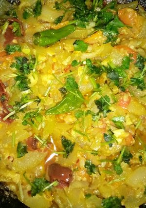 A picture of Lauki ki sabzi.