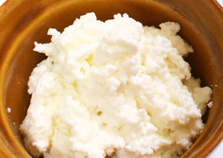 Recipe of Perfect How to Make Low-Fat Ricotta Cheese in the Microwave