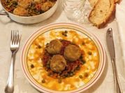 Una foto di avanzi di bollito carne